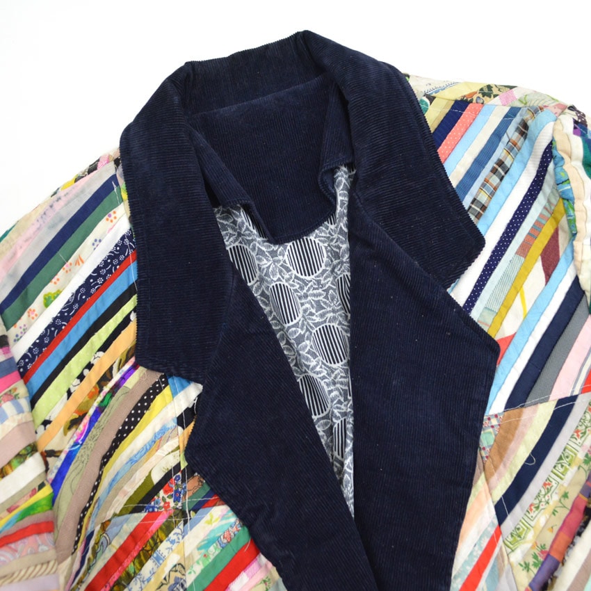 70's Homemade Scrap Quilt Jacket...