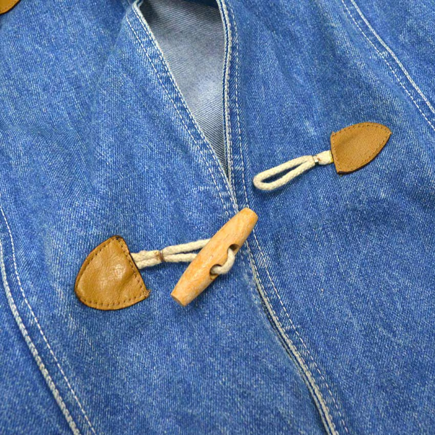 ~90's DENIM DUFFLE COAT...M