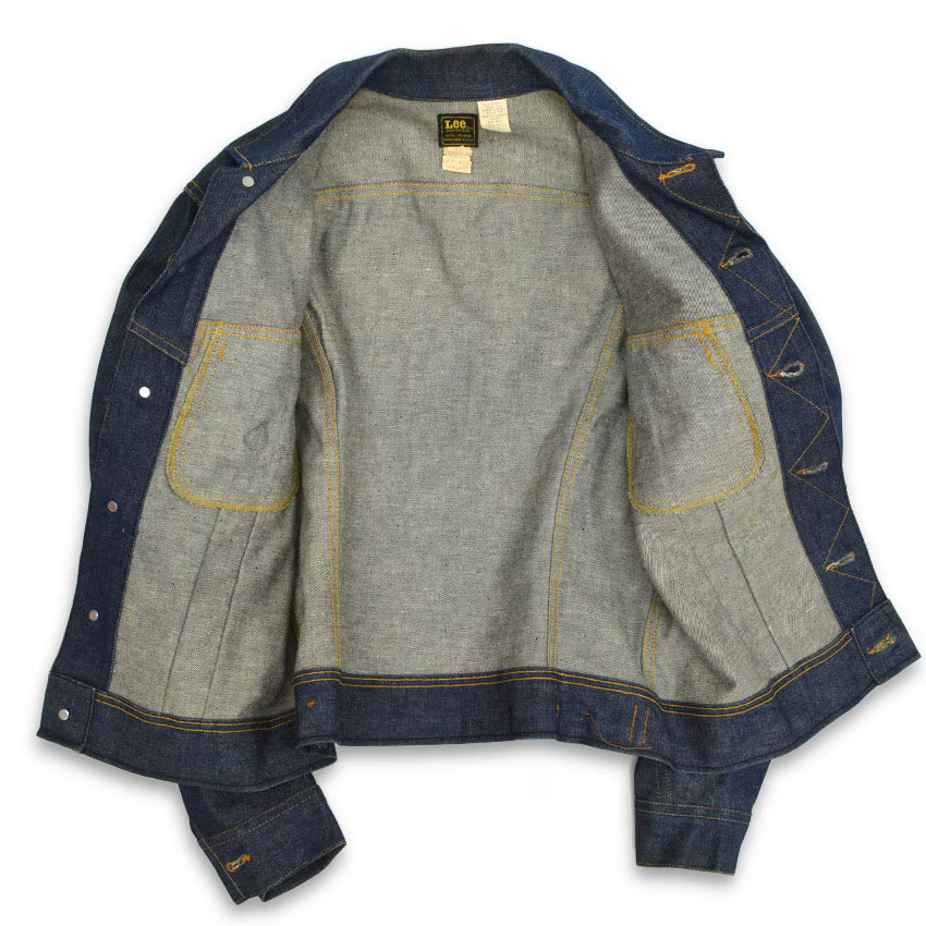 70's Deadstock Lee 220 Denim Jacket Indigo... 40