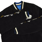 1950s THULE GREENLAND SOUVENIR JACKET (Sukajan, black velvet)...