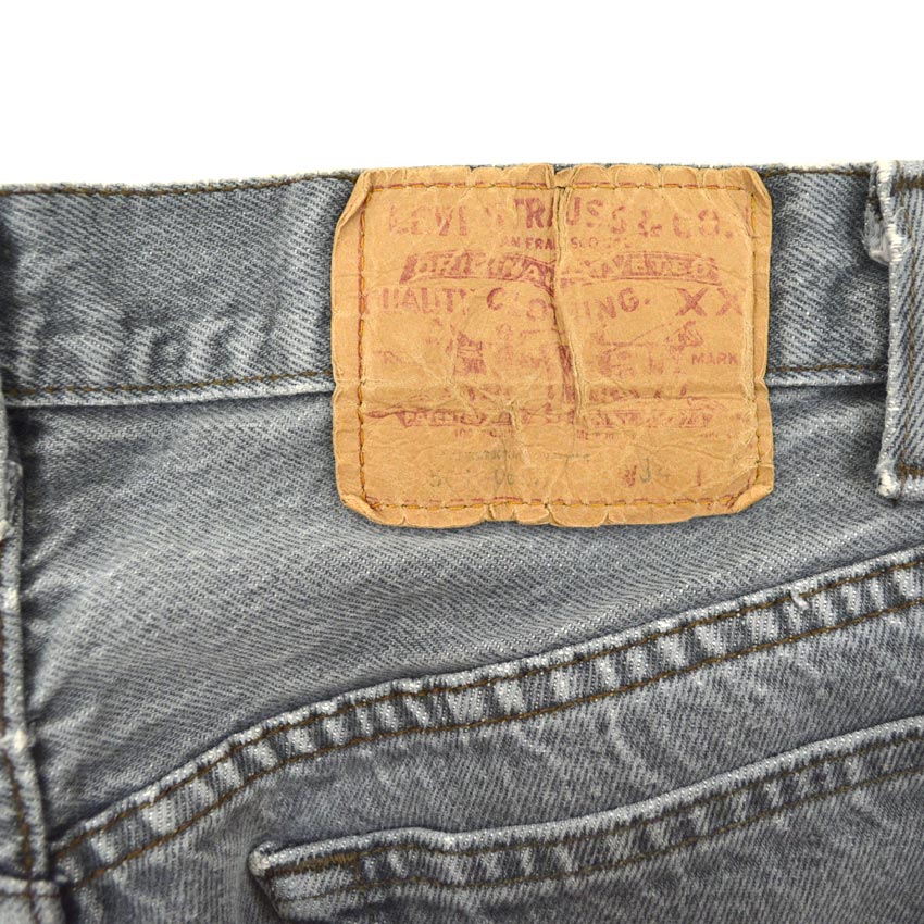 1980's Levi's 501 FADED BLACK DENIM PANTS... W32 L32