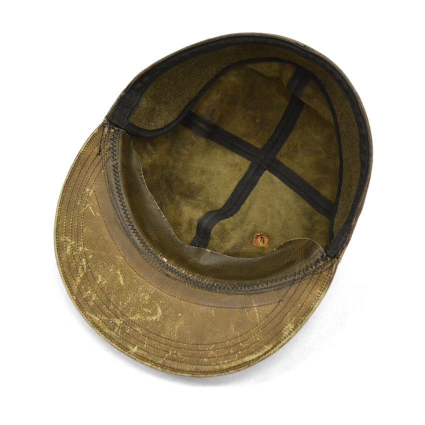 1930's LLBEAN HUNTING LEATHER CAP...71/8