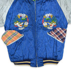 1950s JAPAN SOUVENIR JACKET (Sukajan) with Tiger Face and TTS Zipper...