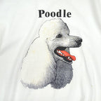 1980's Hanes BEEFY-T Poodle Dog Print T-shirt ... XL