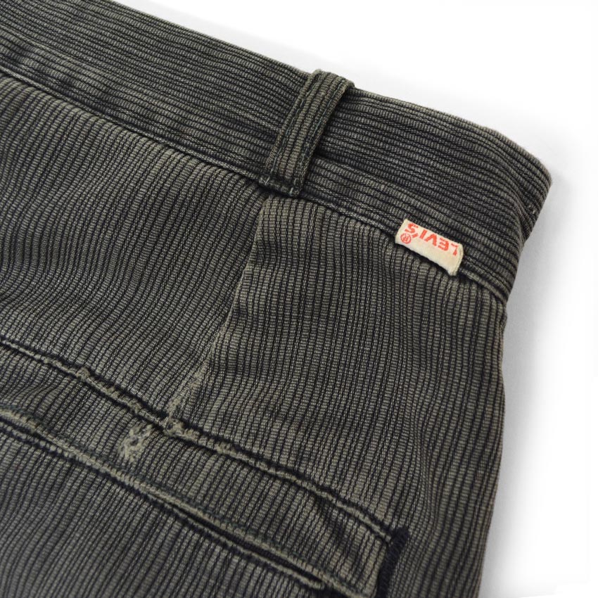 1960's LEVI'S Casuals Black Pique Pants... W31 L29.5