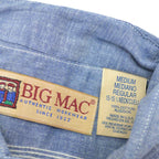 1990's DEADSTOCK BIGMAC CHAMBRAY WORK SHIRT...M