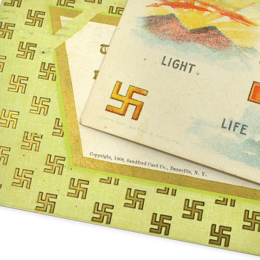 SWASTIKA OLD POST CARD 2枚セット ...