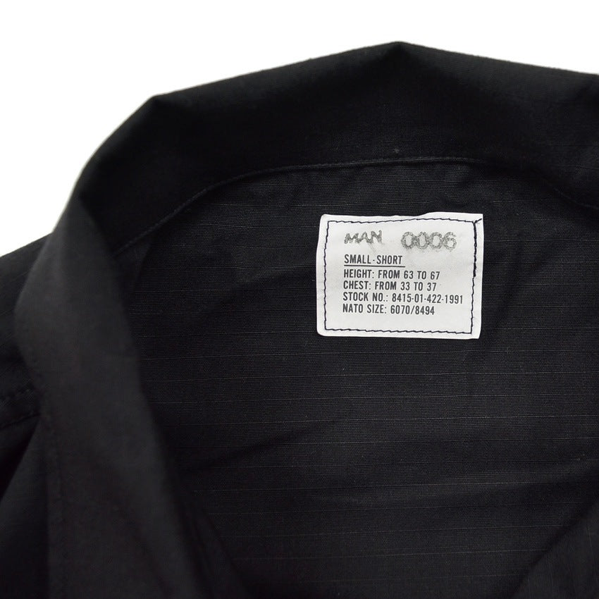 1990's Deadstock USARMY BLACK 357 BDU JACKET... SS