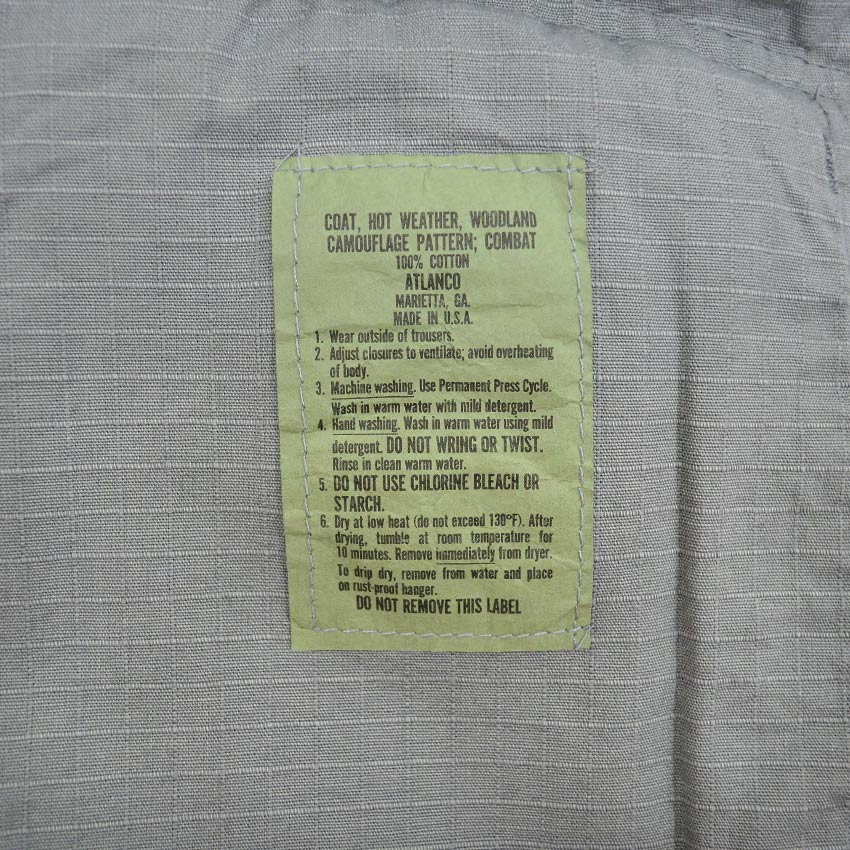 1980's ATLANCO Private BDU JACKET PEWTER GRAY... LR