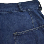 1940's USNAVY WW2 DENIM TROUSERS METAL BUTTON... W32