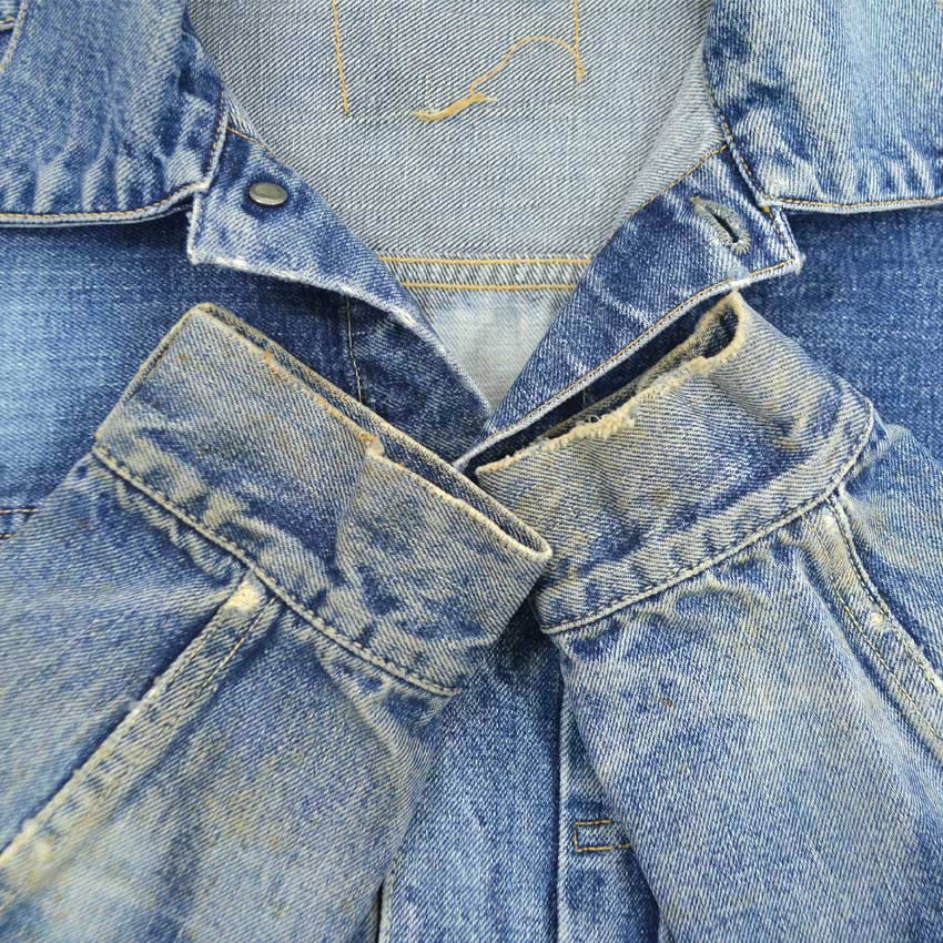 1950's LEVI'S 507XX DENIM JACKET BLEACHED...