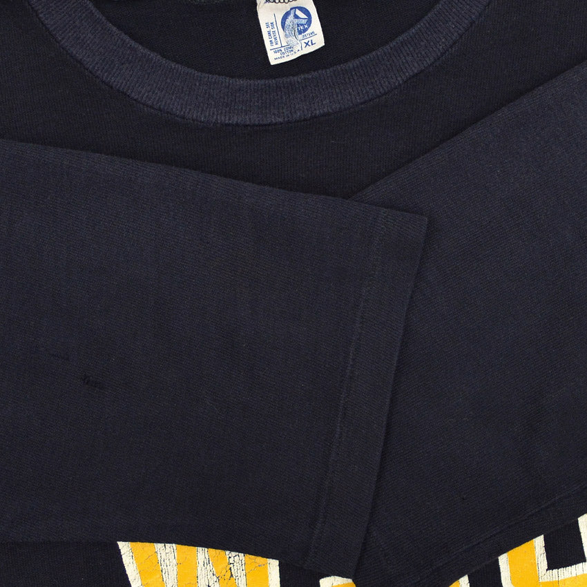 1980's ARTEX BLACK & DARK NAVY WSU FOOTBALL SHIRT ... XL