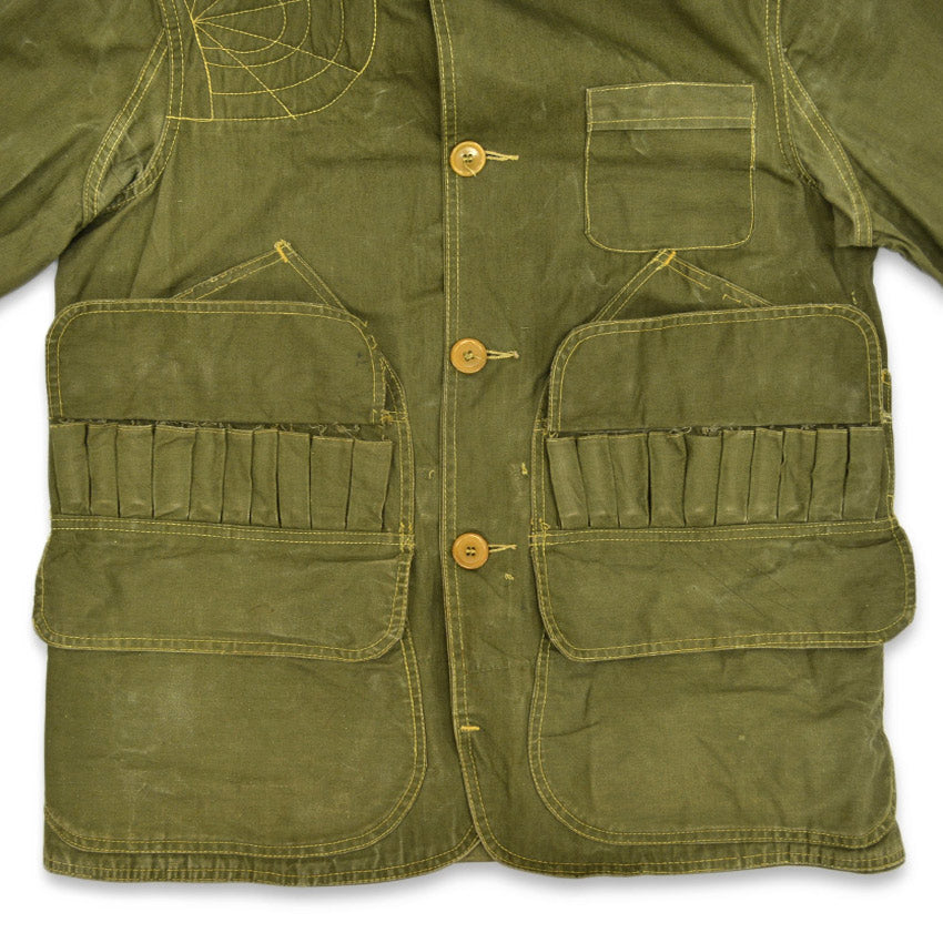 1940's~ JC Higgins OLIVE GREEN HUNTING COAT... Fits like 36