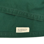1960's~ USARMY SHIRT, AGGRESSOR COTTON SATEEN GREEN SHADE 255... L