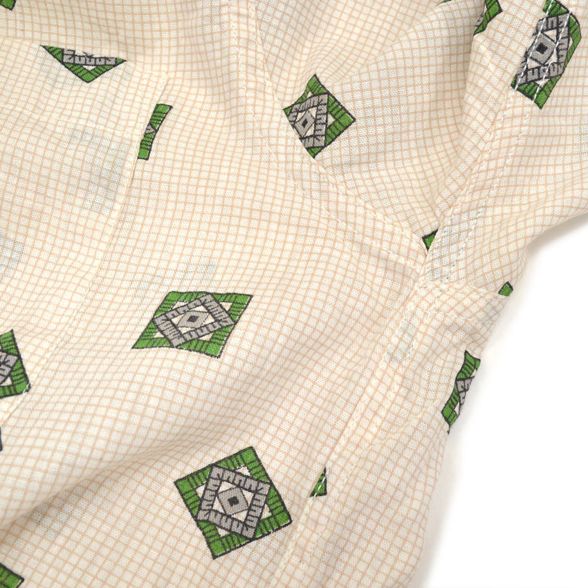 〜1960's California Native Pattern S/S Shirt ... S