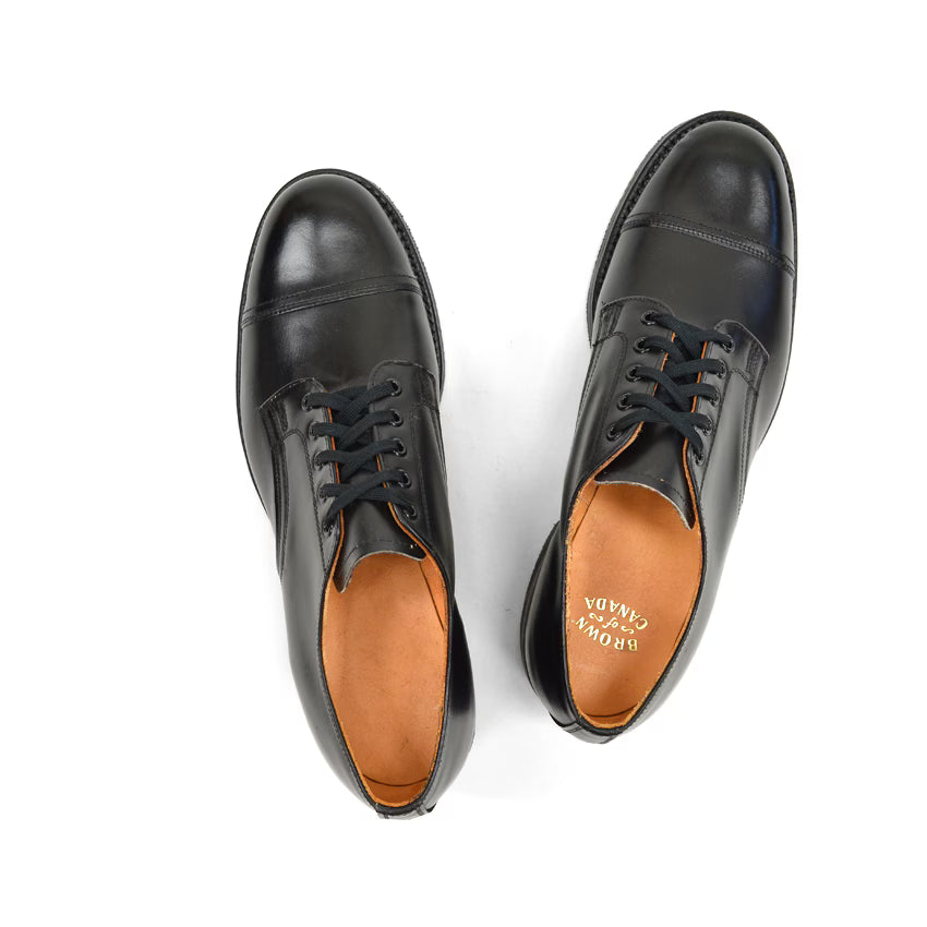 1980's DEADSTOCK H.H.BROWN CAP TOE DERBY SHOES ... 91/2