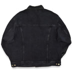 1980s Lee RIDER BLACK DENIM BIG SIZE with oversized patch... XL