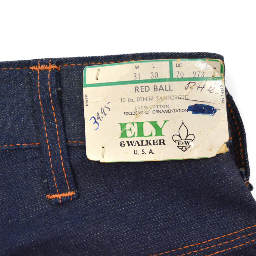1960's DEADSTOCK ELY&WALKER DENIM PAINTER PANTS... W31 L30