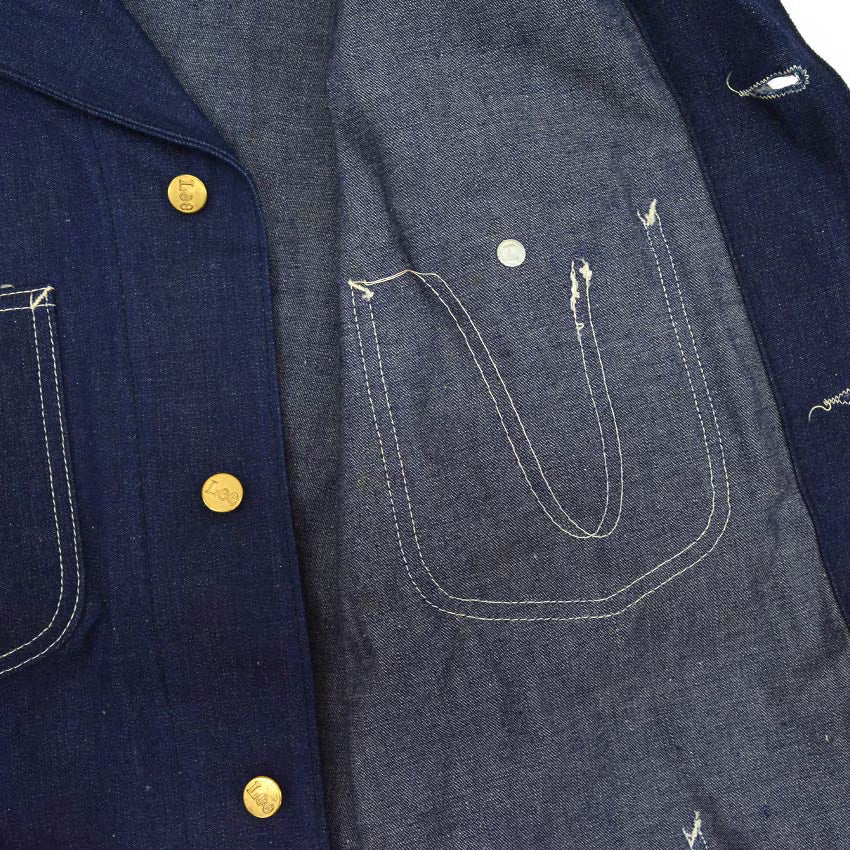 1970's DEADSTOCK Lee 91-J DENIM COVERALL ... Fits like 44