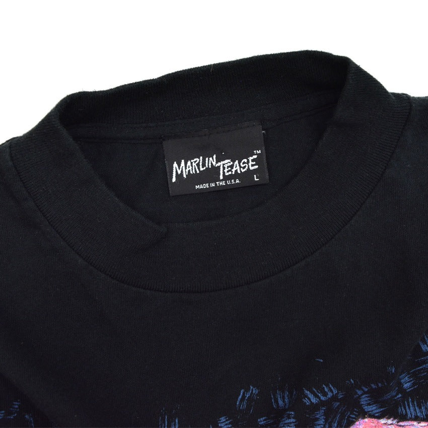 1990's MARLIN TEASE Pig GRAPHIC PRINT T-SHIRT ... L