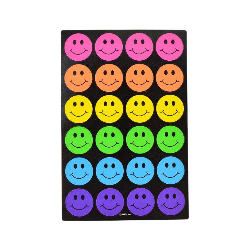 OLD SMILEY FACE AND STAR STICKERS ... Set of 4