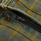 1980s- GENERRA COLLECTION Linen x Cotton Plaid Slacks... W32 x L31