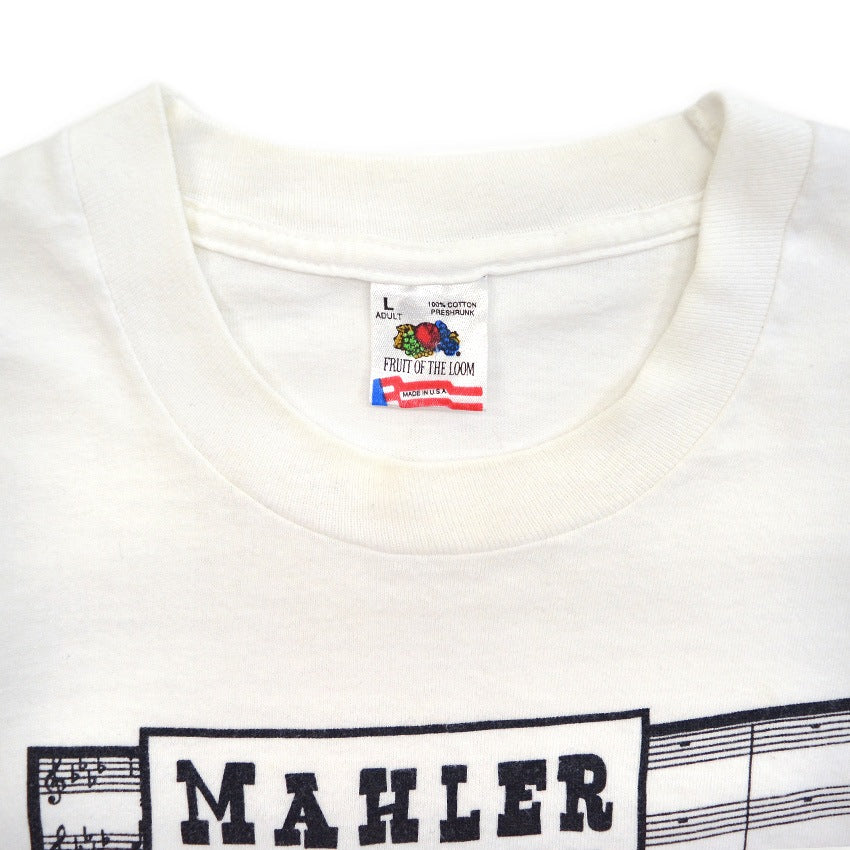 1990's FRUIT OF THE LOOM MAHLER Composer T-SHIRT ... L