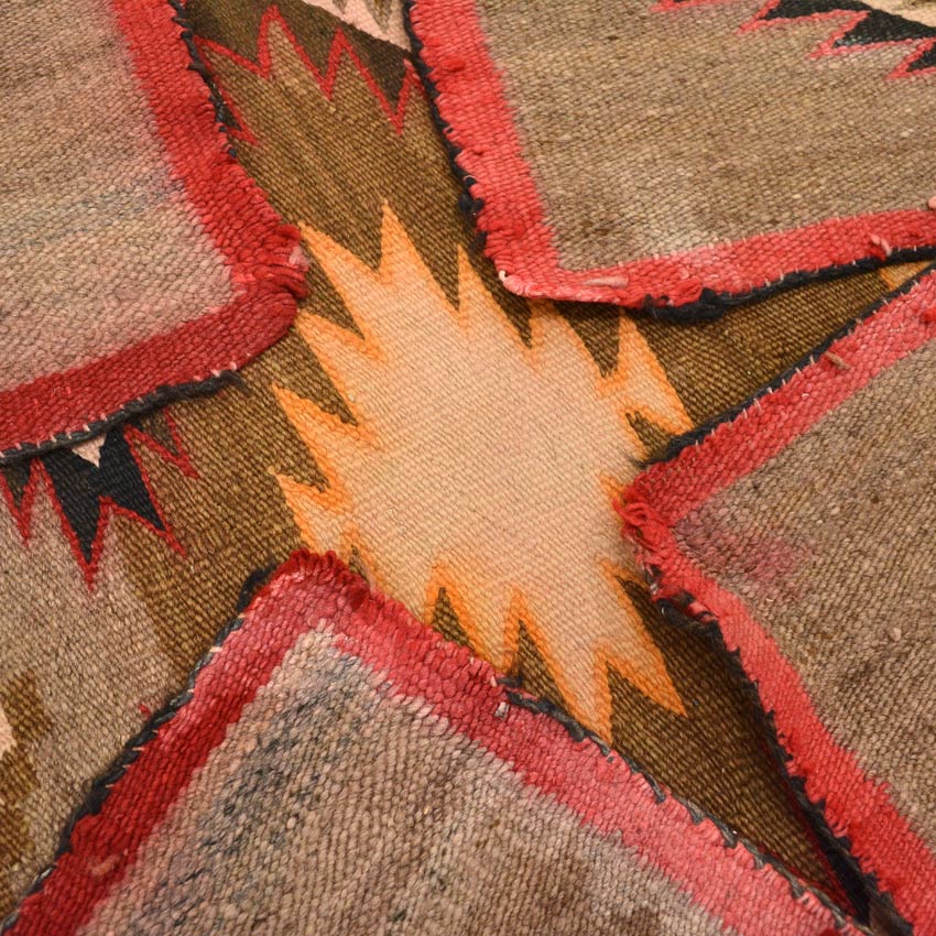 c.1920's NAVAJO RUG DIAMONDS PATTERN...82cm×82cm