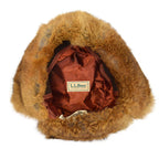 ~1980's LLBEAN NORTH KING NATURAL RABBIT FUR HAT...XL