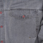 〜1990's PACIFIC SCENE BLACK COTTON SHIRT パキスタン製 ... LARGE