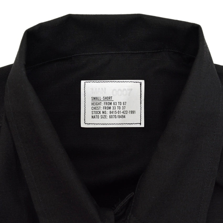 1990's DEADSTOCK USARMY BLACK 357 BDU JACKET... SMALL-SHORT