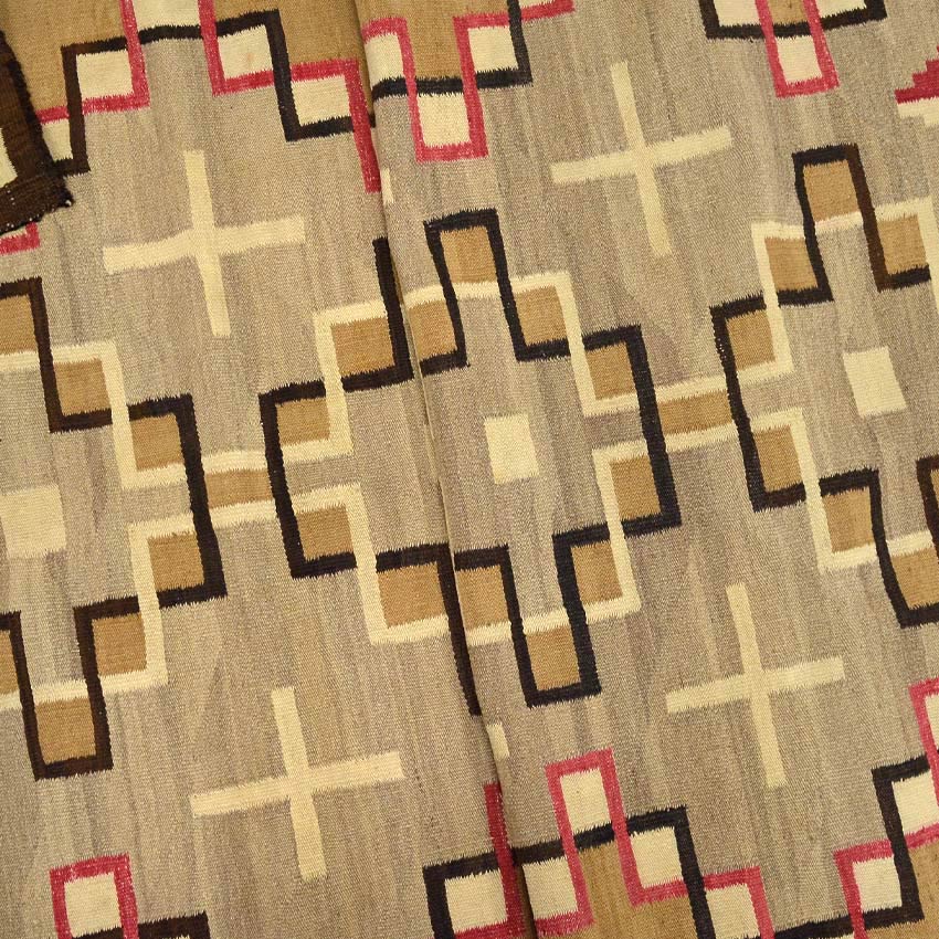 c.1920's J.B.MOORE CRYSTAL LATTICE NAVAJO RUG ... 214cm×125cm