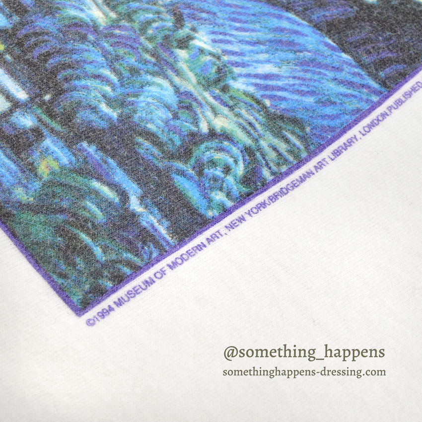 1990's HANES ゴッホ 星月夜 T-SHIRT ... M