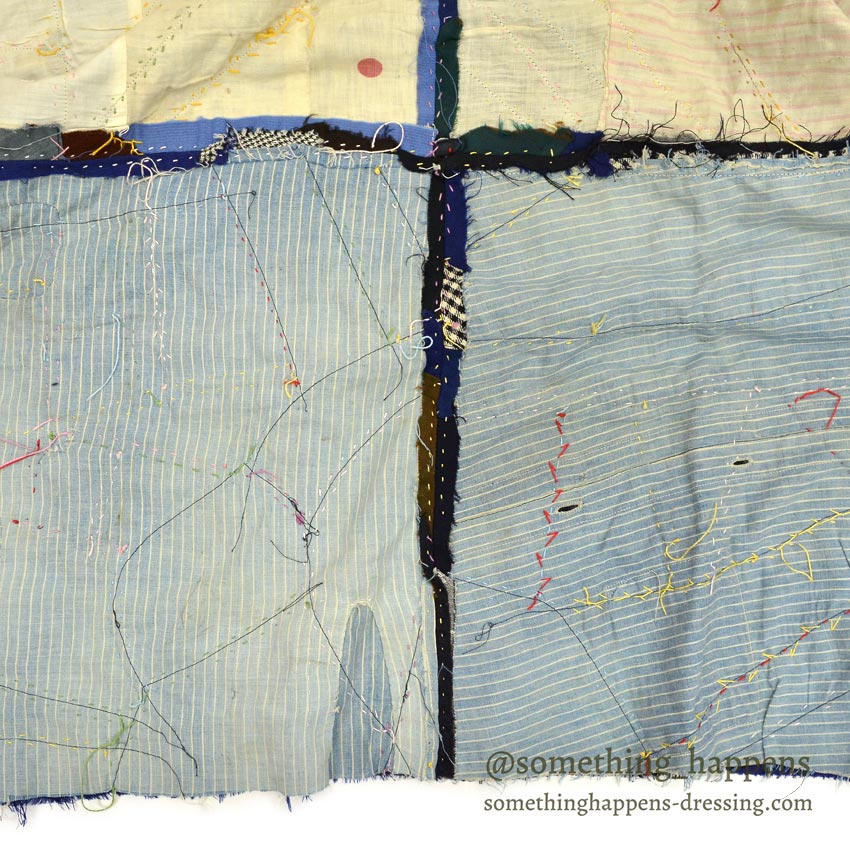 1920's OLD CRAZY PATCHWORK QUILT TOP ... 218cm×185cm