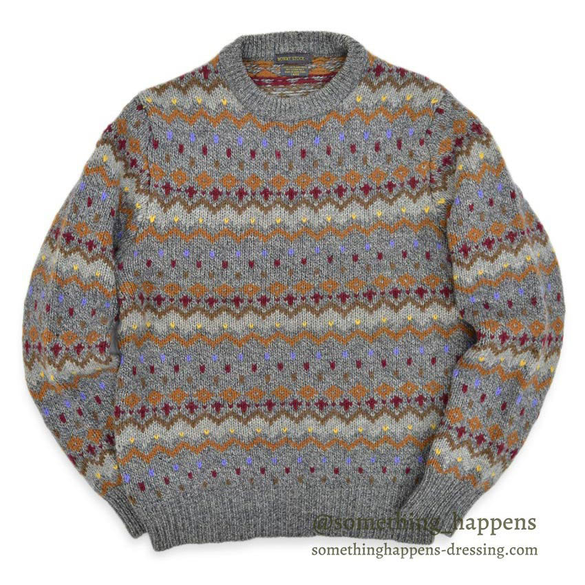 1980's〜 ROBERT STOCK SHETLAND WOOL SWEATER ... LARGE