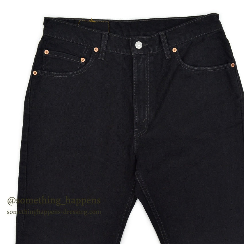 2000's Levi's 505 BLACK DENIM PANTS Made in USA... W34 L32