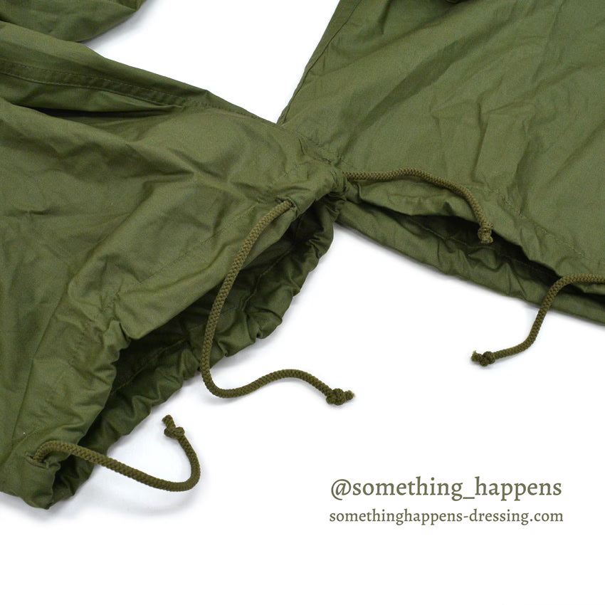 1990's~ DEADSTOCK UFO REFLECTIVE WEAR WIDE PANTS OLIVE...XS