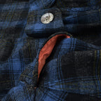 1950's PENDLETON OMBRE PLAID WOOL ROBE ... L