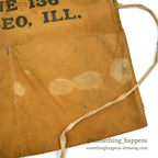 1940's~ MULE-HIDE ROOFS ADVERTISING CANVAS APRON...