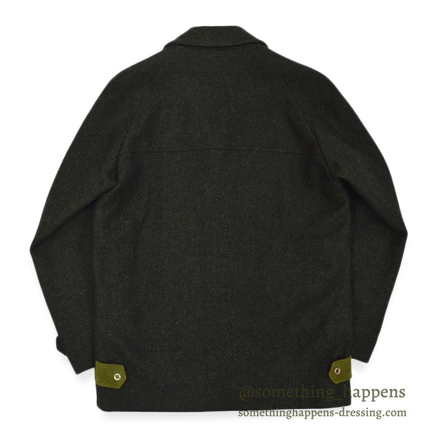 1950's~ PENDLETON UNUSUAL FOREST GREEN WOOL JACKET ... Fits like 36
