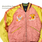 1950s JAPAN SOUVENIR JACKET (Sukajan) - Hawk & Tiger SPEED Zipper...