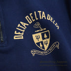 1950's〜 CHAMPION HALF-ZIP SWEAT SHIRT NAVY ... M