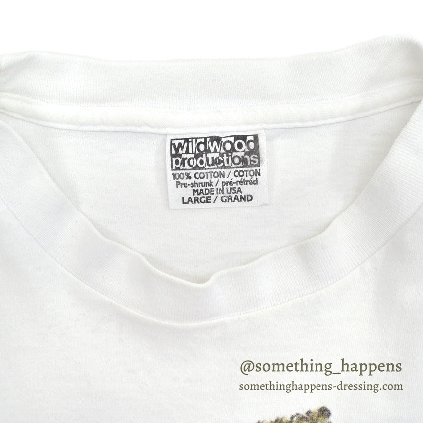 1990's WILDWOOD PRODUCTIONS Mona Lisa Lip & Cheek T-SHIRT ... L