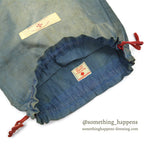 1940's AMERICAN RED CROSS WW2 BLUE COTTON DITTY BAG SUN FADED ...