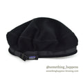 1990's PATAGONIA BLACK FLEECE BERET HAT MINT ... L