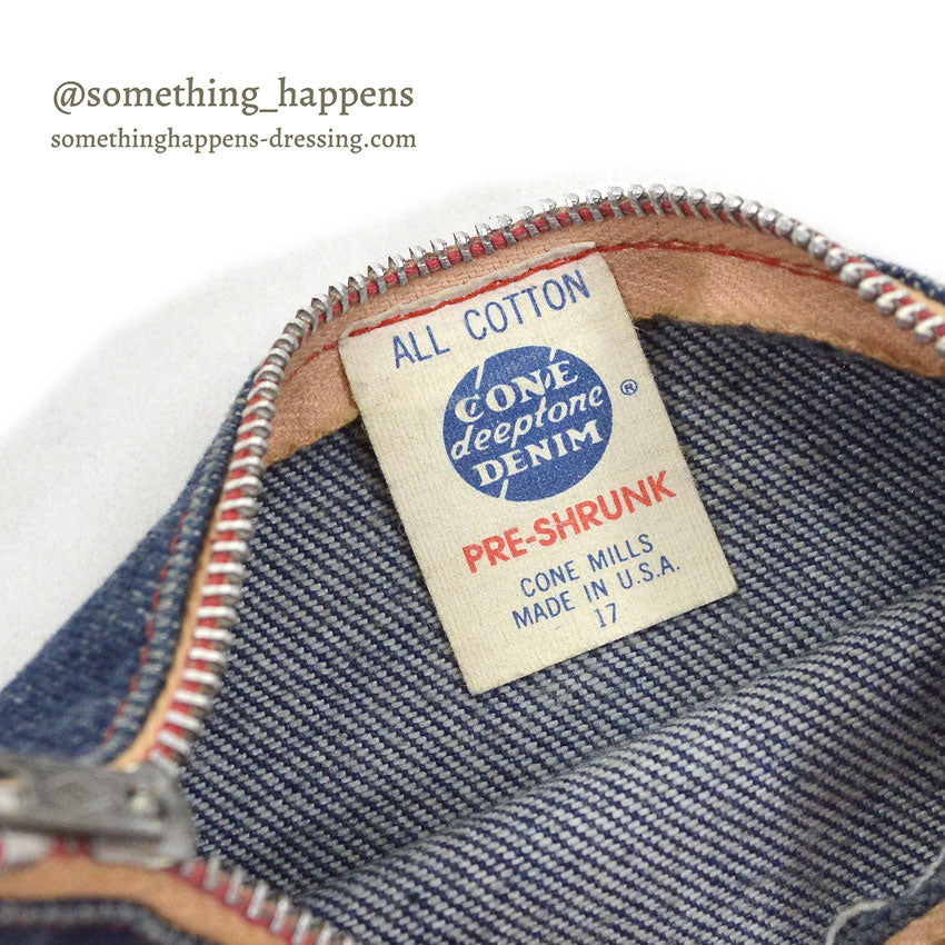 1970's CONE MILLS DEEPTONE DENIM POUCH...