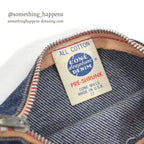1970's CONE MILLS DEEPTONE DENIM POUCH...