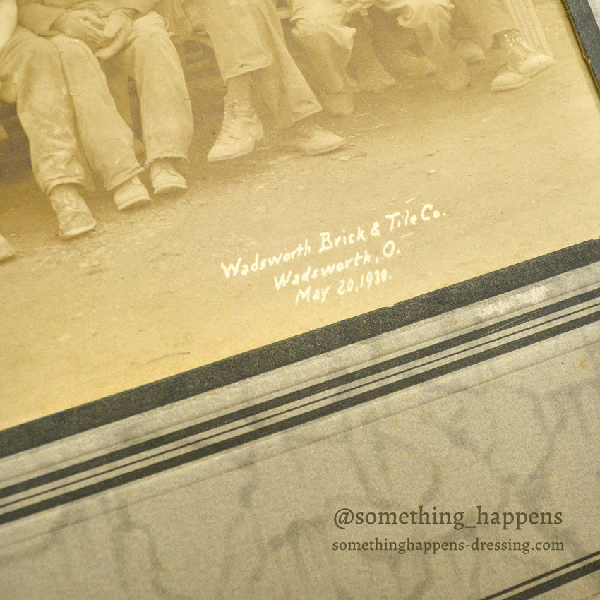 ANTIQUE WORKERS PHOTOGRAPH 1930. / ... 35cm/30cm