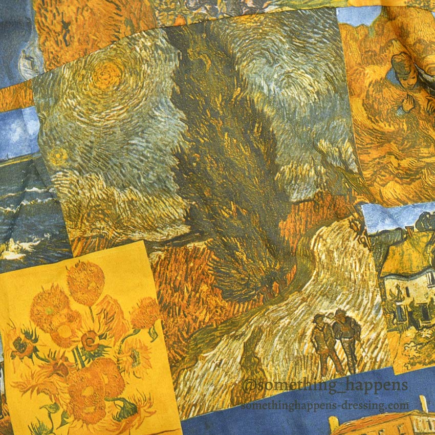 1970's SEARS ゴッホ ART PRINT L/S SHIRT ...