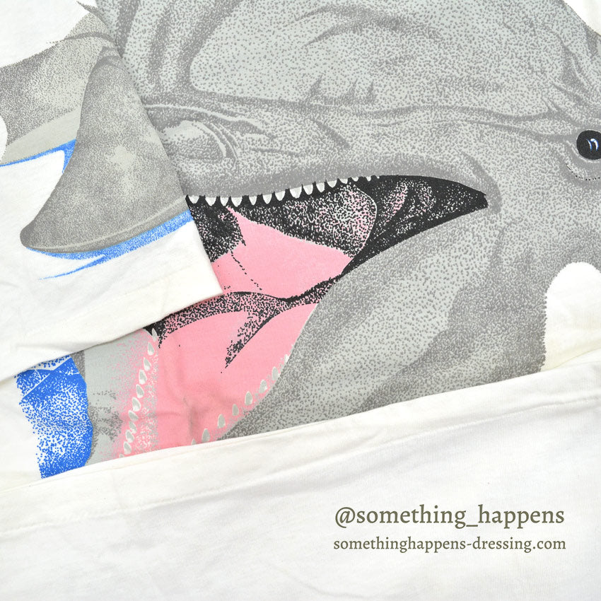 1990's DEADSTOCK ONEITA ZOOSLOOSE ドルフィン T-SHIRT ... XL